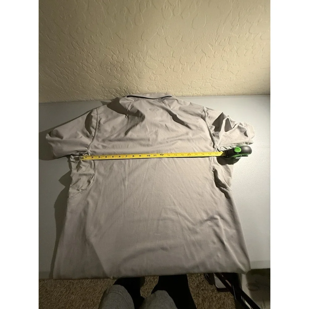 Lululemon Athletica Performance Polo Shirt Men's Size XL‎ Grey Golf